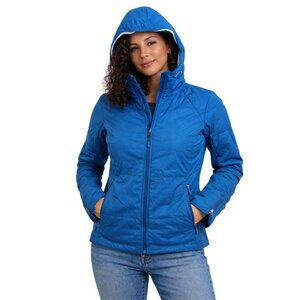 Outdoor Research Women’s Uberlayer Hooded Jacket Small Blue Quilted Full Zip